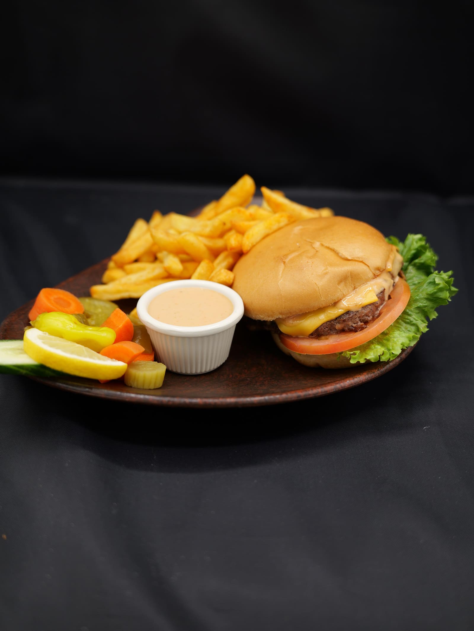 Beef Cheese Burger Combo