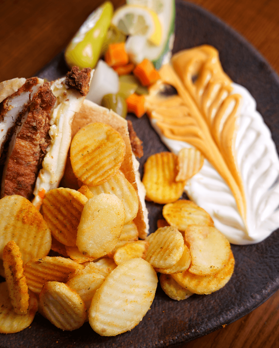 Chicken Escalope Pane Sandwich Combo
